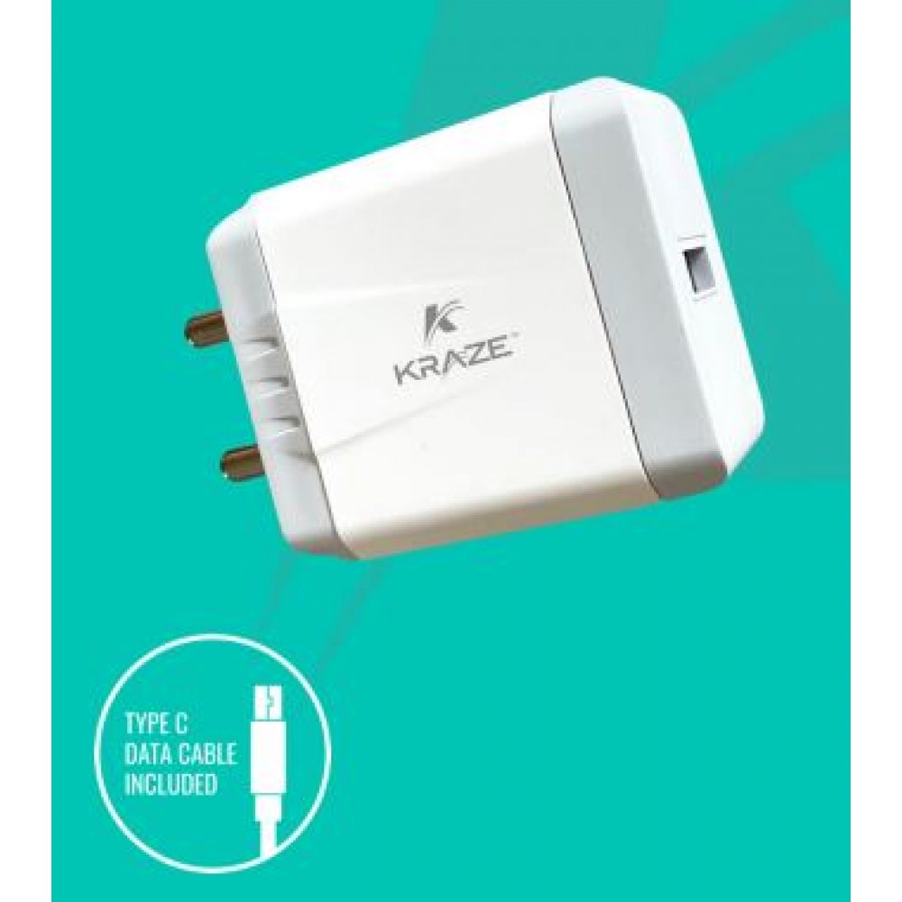 Kraze 3.0A Fast USB Travel Charger